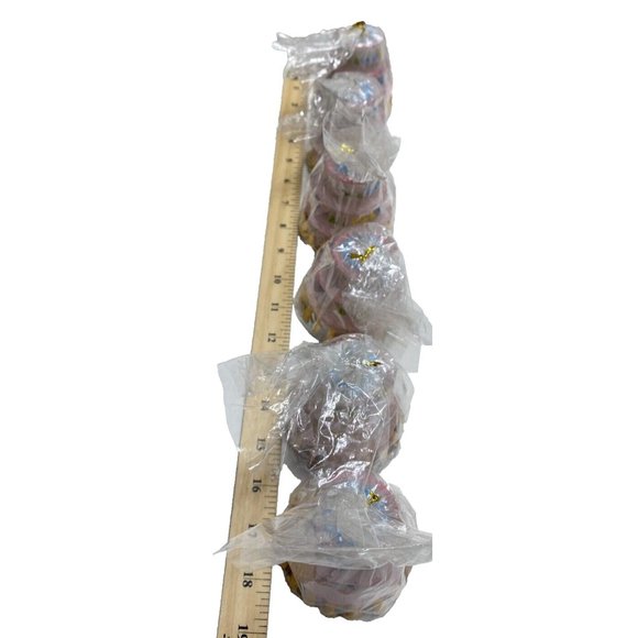 Happy Birthday Cake Candles Lot 6pc Set Pink Tier Cake Candle for Parties - Picture 11 of 12